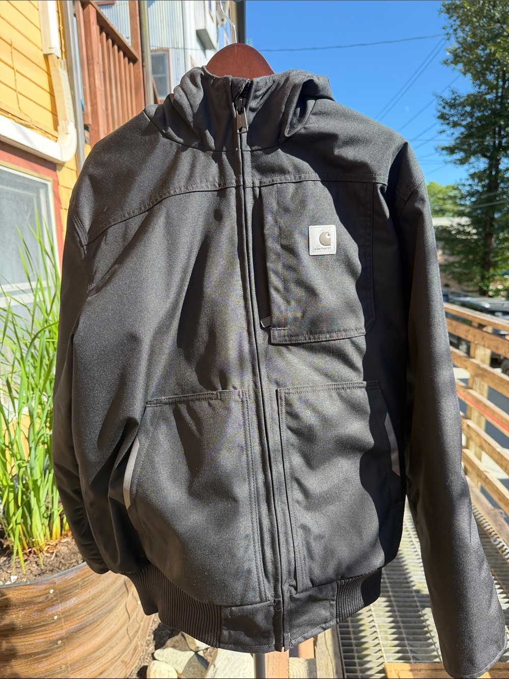 Carhartt Yukon Extremes Hooded Softshell Jacket Black Men’s Medium